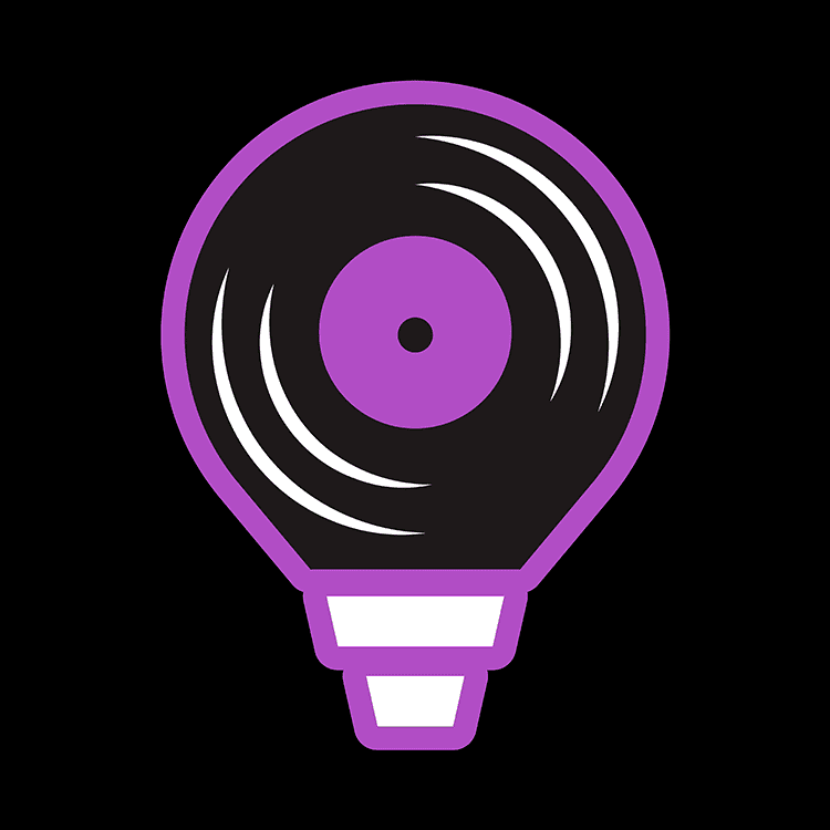 BlackLite Productions logo bulb green color