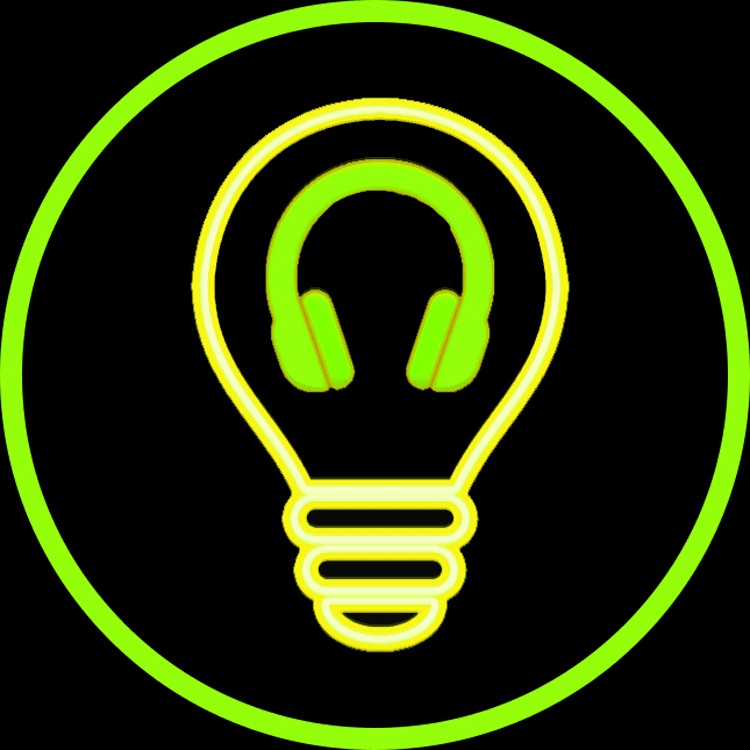 BlackLite Productions logo bulb green color